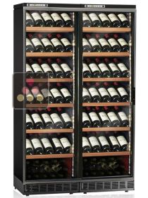 Built-in combined 2 Single temperature wine service & storage cabinets CALICE