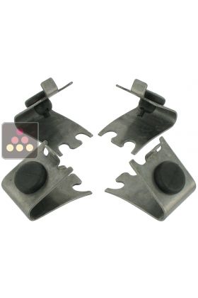 Set of 4 reinforced shelf supports