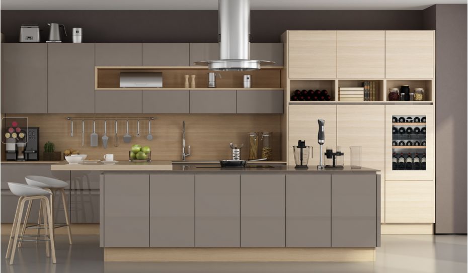 Multi-purpose built in wine cabinet for the storage and service of wine
