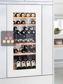 Multi-purpose wine cabinet for storage and service - can be fitted
 LIEBHERR