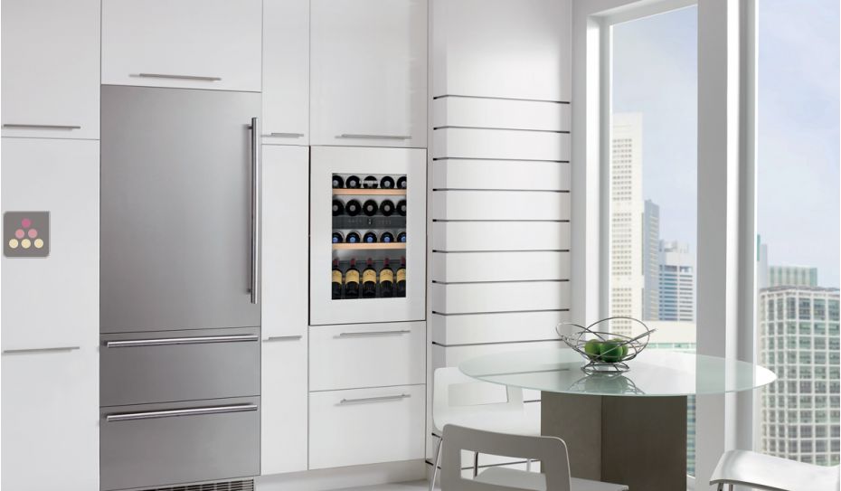 Multi-purpose wine cabinet for the storage and service of wine - can be fitted
