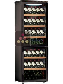Combined 2 Single temperature wine storage or service cabinets CALICE