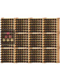 Set of 12 modular beechwood racks for 456 bottles Ma Cave à Vin