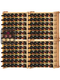Set of 4 modular beechwood racks for 156 bottles Ma Cave à Vin