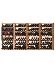 Set of 8 modular beechwood racks for 288 bottles Ma Cave à Vin