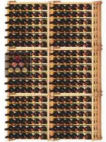Set of 6 modular beechwood racks for 228 bottles Ma Cave à Vin