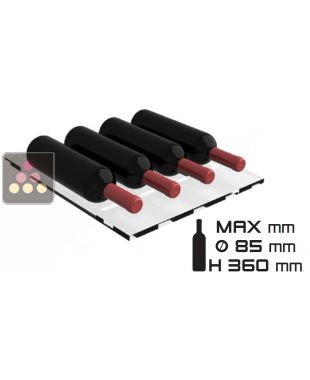 Plexiglas shelf for 4 horizontal bottles CALICE DESIGN