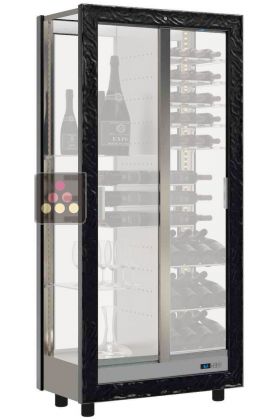 3-sided refrigerated display cabinet for wine storage or service