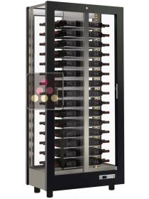 4-sided refrigerated display cabinet for wine storage or service CALICE DESIGN
