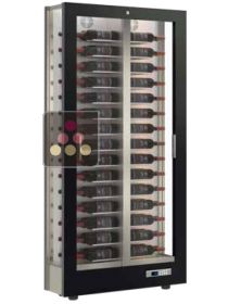 Professional multi-temperature wine display cabinet - 36cm deep - 3 glazed sides - Without cladding CALICE DESIGN