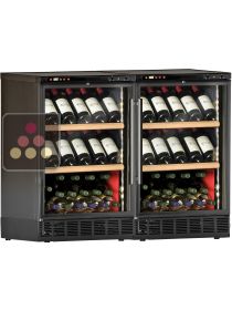 Built-in single temperature wine cabinet for wine storage or service CALICE