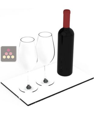 Adjustable tempered glass shelf for Calice Design low depth display case CALICE DESIGN