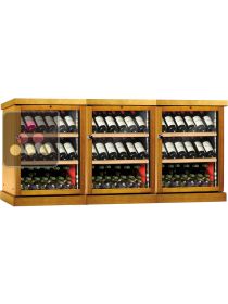 Combination of 3 Single temperature wine storage or service cabinet CALICE