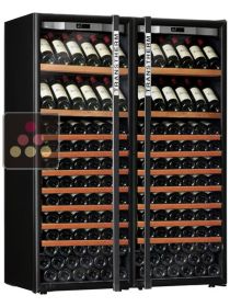 Combination of 2 single temperature wine ageing or service cabinet  TRANSTHERM