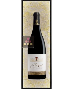 Synthetic glass panel with backlighting and custom printing - Pépites Inclusions Ma Cave à Vin