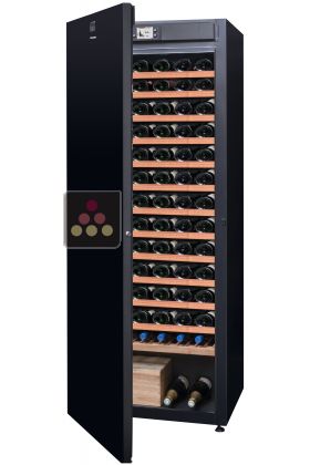 Single-temperature wine cabinet for ageing or service
