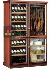 Combination of a 2 temperature wine cabinet, a cheese cabinet and a delicatessen cabinet CALICE