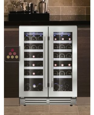 Dual temperature built-in wine cabinet for service LE CHAI