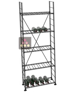 Modular metallic storage unit for 154 bottles - H170cm ARCHITECTURE INTERIEURE DU VIN