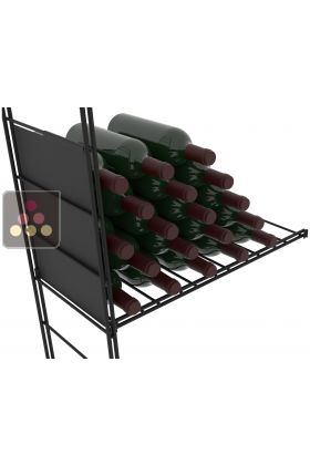 Inside metal wall for modular storage Architecture Intérieure du Vin
