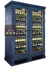 Secured 2 temperatures wine storage and service cabinet Ma Cave à Vin