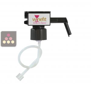 2 dispensing heads for wine glass distributor WINEFIT