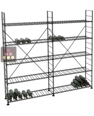 Modular metallic storage units 476 bottles - H170cm ARCHITECTURE INTERIEURE DU VIN