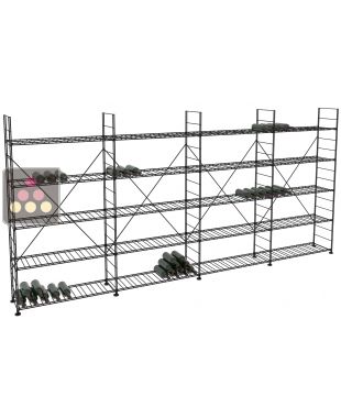 Modular metallic storage units for 952 bottles - H170cm ARCHITECTURE INTERIEURE DU VIN