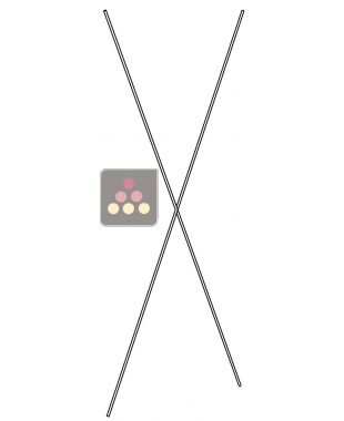 Cross bars for wine modular storage Architecture Intérieure du Vin - H220 (L) ARCHITECTURE INTERIEURE DU VIN