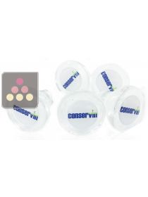 Set of 5 tight glass corks for Conservin preservation system OENOPRO