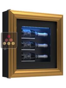 Single temperature silent refrigerated Champagne stand for 3 bottles CALICE DESIGN