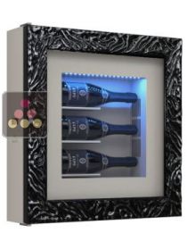 Single temperature silent refrigerated Champagne stand for 3 bottles CALICE DESIGN