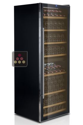 Dual temperature wine service cabinet