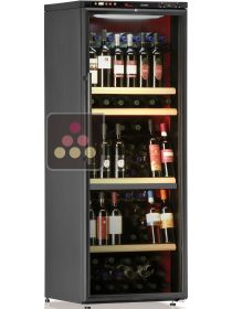 Dual temperature wine cabinet for service and storage CALICE