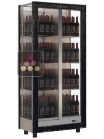 3-sided refrigerated display cabinet for wine storage or service - Without frame CALICE DESIGN