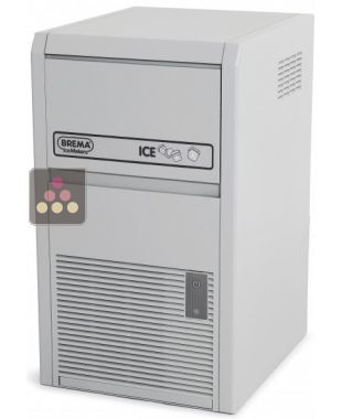 Freestanding ice cube maker up to 21kg/24h with 4kg of integrated storage and autowash system - ABS cladding - Air-cooled condenser BREMA