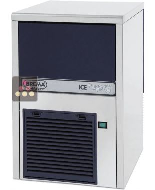 Hollow ice cube maker up to 22kg/24h with 6kg of integrated storage - Freestanding - Air-cooled condenser BREMA