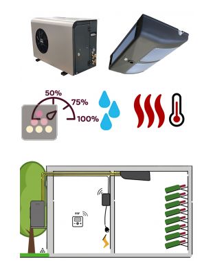 Air conditioner for natural wine cellar 1470 W - Ceiling unit cooler - Cold, humidifier and heating  FRIAX