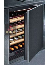 Single temperature built in wine cabinet for ageing or service with panelable door CALICE