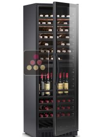 Dual temperature wine cabinet for storage and/or service - Full Glass door DOMETIC