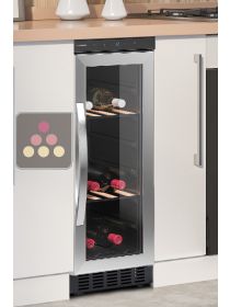Built-in single temperature wine service cabinet DOMETIC