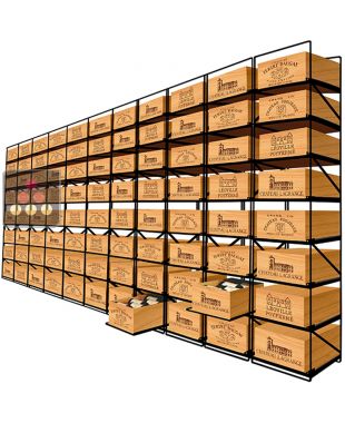 The only solution for storing 88 cases of wine and 1056 bottles MODULORACK