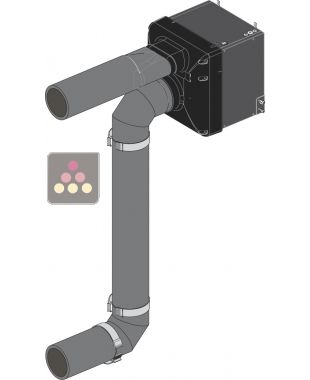 Semi-rigid duct kit in polyethylene for Friax cellar air conditioner - Inner diam. 180mm FRIAX