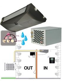Air conditioner for natural wine cellar up to 230m3 with humidifier and heating system - ceiling unit cooler FRIAX