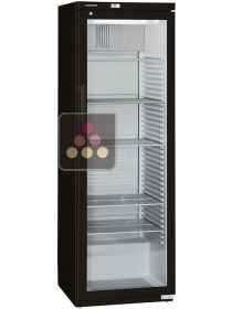 Black forced-air refrigerated cabinet - Glass door - 359L LIEBHERR PRO