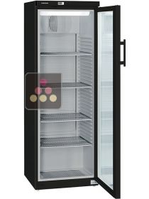 Black forced-air refrigerated cabinet - Glass door - 320L LIEBHERR PRO