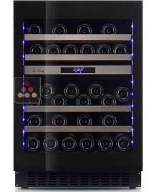 Dual temperature wine cabinet for storage and/or service - Push open door LE CHAI