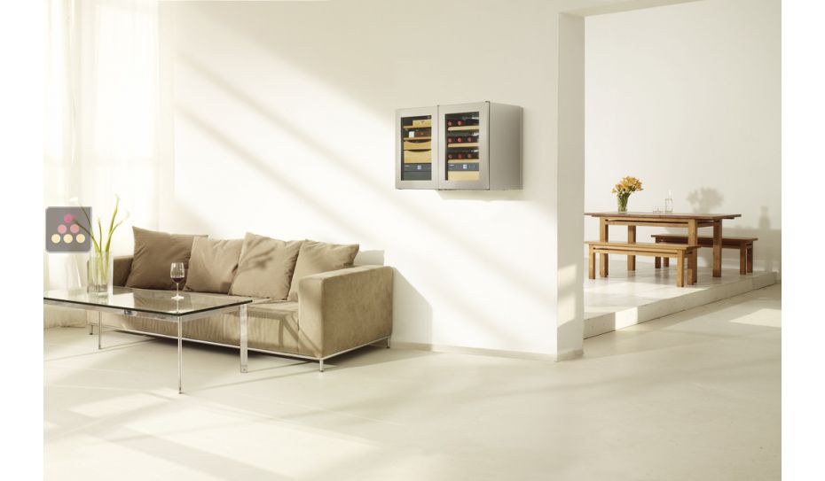 Combined Cigar Humidor with temperature and humidity control and wine cabinet
