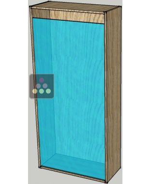 Glazed cork collector cabinet with solid oak wood frame Ma Cave à Vin