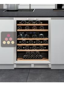 Dual temperature built-in wine cabinet for service CLIMADIFF